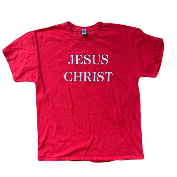 Gildan Other - Gildan ‘Jesus Christ’ Red Short Sleeve Tees